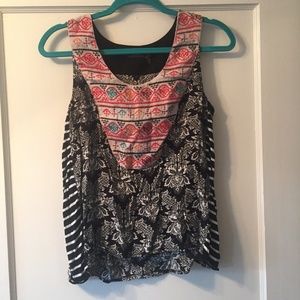 Cute THML Embroidered Tank Boho
